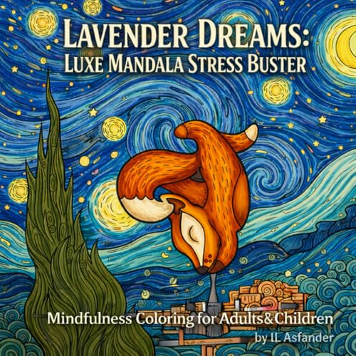 Yoga Fox Mandala Coloring Book: Stress Relief Animal Mandalas with Cute Fox in Yoga Poses for Relaxation and Mindfulness: Relaxing Animal Mandala ... Anxiety Relief and Creative Self-Care