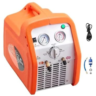 Máquina de recuperación de refrigerante de Alta Resistencia de 220 V, Bomba de vacío de Doble Cilindro para Aire Acondicionado de Alta Velocidad, Limpiador portátil de Sistemas HVAC para automóviles