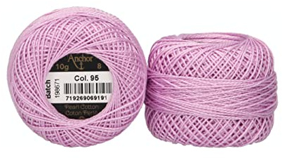 Anchor Perlgarn 8, 4591008-00095, Farbe:zartviolett, Stickgarne