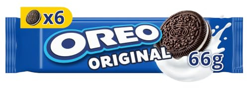 Oreo Galletas de Chocolate Rellenas de Crema Sabor Vainilla, La Galleta Original,20 X 66g