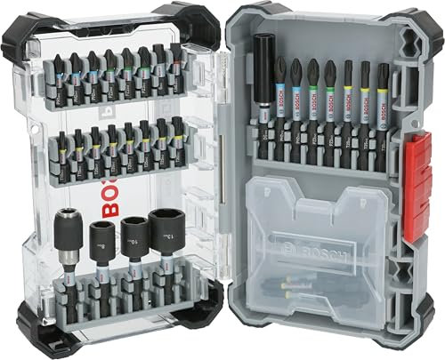 Bosch 33 X PRO Impact Set da 33 pezzi (200 x 107 mm, accessori professionali, cacciavite)