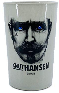 Knut Hansen Gin Pot Pötte Gin & Tonic Glas Keramikglas Steingut Becher Keramikbecher handgeschliffen 1 STK.