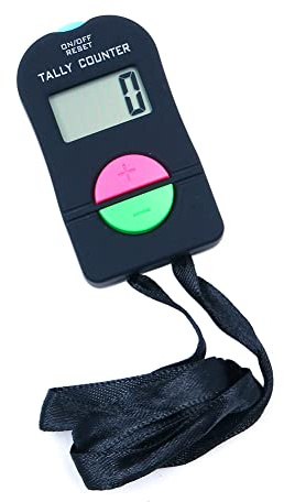 DollaTek Digital Hand Counter Electronic Adding Subtract Manual Clicker Digital Small Sports Counter