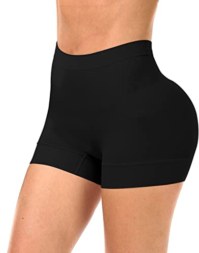 Womens Seamless Shapewear Shorts Shaping Boyshorts Panties Tummy Control Slimming Shapewear Underwear Black L