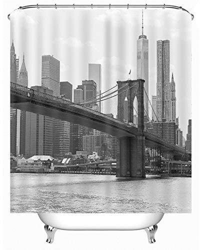 EHOMERY Supporto Tenda da Doccia Tenda Bagno Camping Viadotto Ed Edilizia Tenda da Doccia Ad Ombrello Tende per Il Bagno Sigola Polyester Grigio con 12 Anelli di Sospensione, 140X180Cm