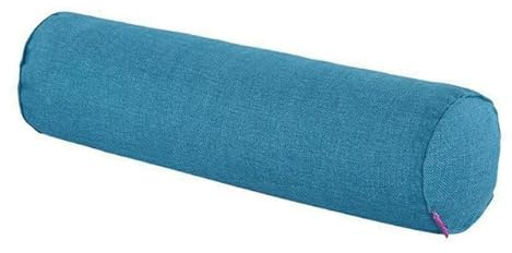 Einfarbiger Körperkissenbezug aus Baumwollleinen, 40–120 cm lang, runder Nackenrollen-Kissenbezug, Bett, Sofa, Nacken, Rücken, Taillenstütze, Kissenbezug, 14,20 x 80 cm