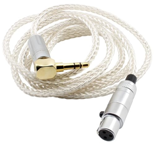 Youkamoo 3.5mm Right Angle Replacement Cable Compatible for AKG Q701 K240 K240S K702 K141 K171 K181 K271s M220 K240MK II, K271 MKII, Pioneer HDJ-2000 Headphones, 4ft 1.2m