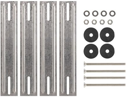 BURG-WÄCHTER Montage-Kit für Zaunbriefkästen, Made in Germany, Edelstahlhalter, Stabil und Rostfrei, Zaunstärken bis 35 mm, BK Zaun-Kit 3825 Ni SB, Silberfarben
