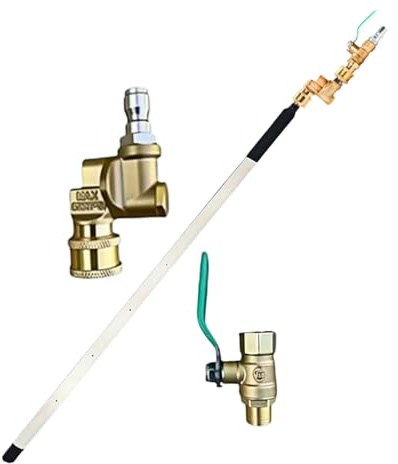 Varilla Limpiadora de Radiadores,Lanza para Hidrolimpiadora 60 cm 4500 PSI - Accesorios para Hidrolimpiadora de Vehículos Barcos Caravanas Camiones Quads