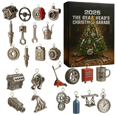 Calendari Dell'Avvento 2025 Ornamento Acrilico 2D Per Strumenti Di Parti | Decorazione Albero Di Natale Per La Casa La Scuola Il Garage Il Soggiorno La Camera Da Letto