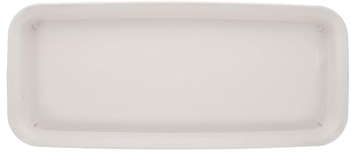 IWOWHERO Sottovaso Rettangolare Rinforzato per Piante in Plastica Spessa Grande capacità per Vasi Pesanti per Piante da Interno ed Esterno Vassoio Bonsai e Fioriera Contemporanea