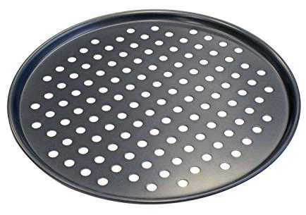 Samuel Groves 13 Pizza Pan Perforated Carbon Steel Pizza Plate Dishes by Chabrias LTD