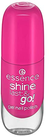 essence shine last & go! gel nail polish, Gellack, Nagellack, Nr. 66 Rock Your Body, pink, gelig, glänzend, ohne Aceton, vegan, ohne Konservierungsstoffe (8ml)