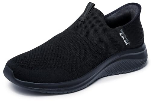 Skechers Ultra Flex 3.0 Smooth Step Hands Free Slip-ins, Herrsneakers, Svart, 42.5 EU Breda, Svart, 42.5 EU Larga