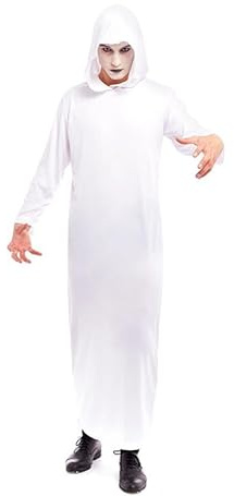 Partilandia Disfraz de Túnica Blanca para hombre Talla L hombre