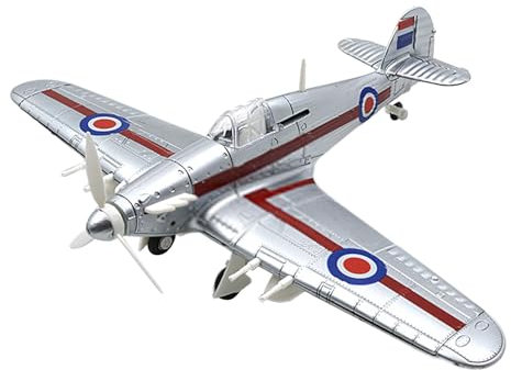 LOVIVER 1:48 Kampfflugzeug-Bausätze, DIY-Flugzeug, zusammenbauen, Ornament, Sammelflugzeug, pädagogische Tischdekoration, Jungenspielzeug, Flugzeugmodell, Silber