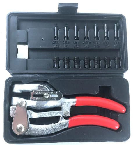 Hand Held Power Punch and Sheet Metal Hole Punch Kit – Metal Hole Punch, Heavy Duty Hole Punch Set Hand Punch 3/32-Inch to 9/32-Inch
