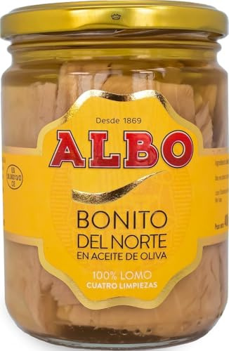 Albo Conserva de Bonito del Norte de Costera en Aceite de Oliva, Tarro 400 g