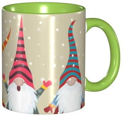 Weihnachtstasse mit Winterzwergen – Keramiktasse, tolle Geschenkidee oder perfekt für Küchen, Restaurants und Cafés, Kaffeetassen, Teetassen