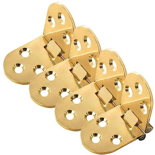 SEWOART 4stücke Klappscharniere Für Möbel Kleine Scharniere Aus Rostfreiem Und Aufstellscharniere Für Klapptische Und Spielzeugkisten Bündig Öffnend Und Schließend