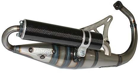 POT SCOOT YASUNI Z VERNI POUR MBK 50 BOOSTER, STUNT-YAMAHA 50 BWS, SLIDER (SILENCIEUX CARBONE) -TUB306C-