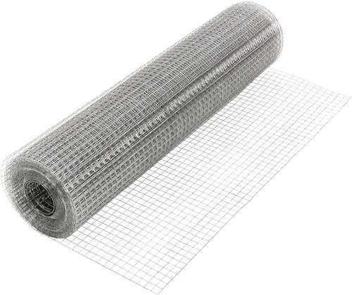 Yoeoefuo Drahtgitter Volierendraht Maschendrahtzaun 1x5m 1x10m 1x15m Edelstahl 304 Robustes Schweißgitter Feinmaschig Metallgitter Drahtgeflecht Zaun Kleintierzaun Grobmaschig(Size:1x10m)