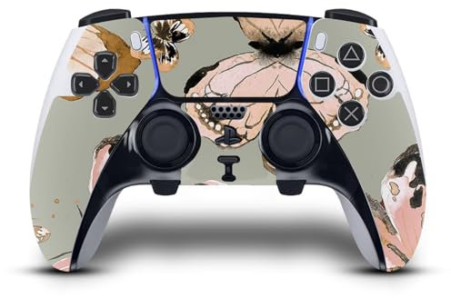 Head Case Designs Officially Licensed Ninola Butterflies Gold Green Assorted Vinyl Sticker Gaming Skin Decal Cover Compatible With Sony PlayStation 5 PS5 DualSense Edge Controller