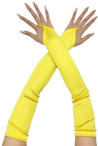 Mocoocouture Abendhandschuhe Fingerlose 1920er Jahre Schwarzem Hochzeitshandschuhe