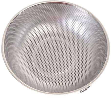 CIYODO Cestello Diametro 28,5cm per Lavare Riso e Verdure Filtraggio e Scolatura in Acciaio Inossidabile per Cucina Domestica