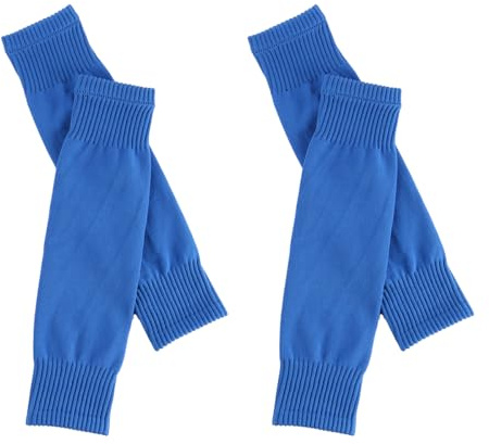 Sarini 2 par fotbollsoversockor Anti-Slip Oversocks Skyddande kalvskydd i blått för förbättrad prestanda på planen