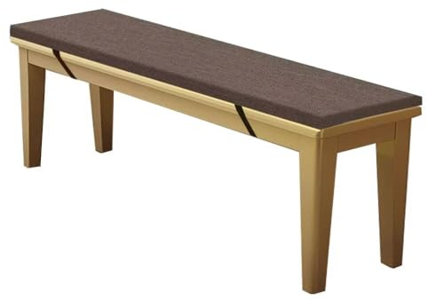 WEALSFUN Stuhlkissen Bankauflage Bankkissen Unterseite Antirutsch Bezug Waschbar Sitzauflag für Fensterbank Gartenbank Schaukel Terrasse Esstisch Outdoor Drinnen,Heidegrau 120x50x3CM
