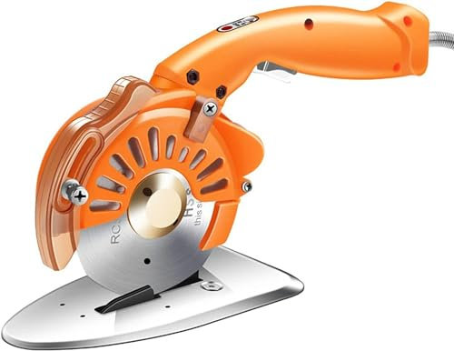 LXWKAI Taglierina elettrica Rotante per Tessuti, taglierina Portatile per Tessuti, Forbici elettriche per Tessuti Multistrato, per Taglio di Tessuti/Carta/tappeti/Pelle Spessore ≤27mm