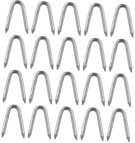 PartyKindom 1tasche Metallbefestigungen Für Zaun-draht U-förmige Klammern Aus Verzinktem Maschendrahtbefestigungsnägel Für Garten Bauernhof Outdoor-projekte Wetterbeständig Präzise