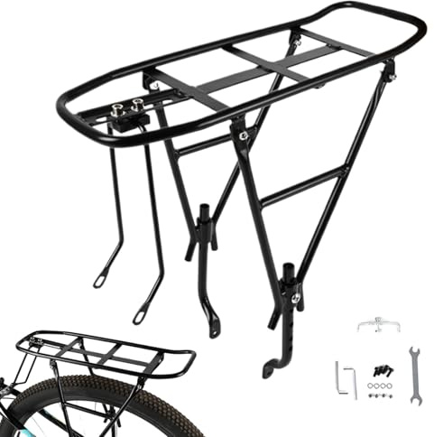 Portaequipajes para Bicicleta, Portabultos Ampliado Y Engrosado, Accesorios De Transporte Estables Y Ajustables En Altura para Paseos En Bicicleta