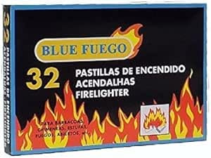 pcmoviles Pack de 4 Cajas de 32 Pastillas de Encendido | para Chimeneas, Estufas y Barbacoas