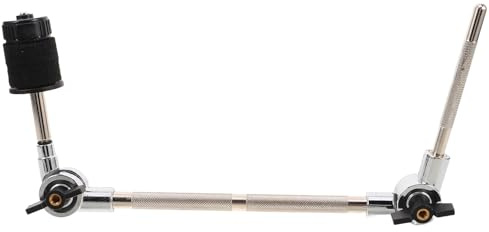 iplusmile Abrazadera para Cencerro de Bombo Soporte para Platillos de Bombo Accesorio para Brazo de Platillo Multiángulo para Kits de Batería de Jazz Montaje para Cencerro