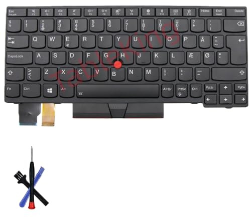 Table-King Clavier de Remplacement rétroéclairé Applicable Lenovo Thinkpad X280 A285/X390 X395/L13 Gen1/S2 Gen6/S2 5th Gen S2 (Danois)
