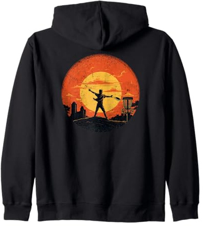Disc-Golf-Joueur Disc-Golfing Game Vintage Disc-Golf Sweat à Capuche