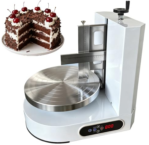 Lisseur Gateau Patisserie Électrique Et Plateau Tournant Automatique, Vitesse Réglable pour Gâteaux De 10 À 30,5 Cm, Équipement De Boulangerie Professionnel