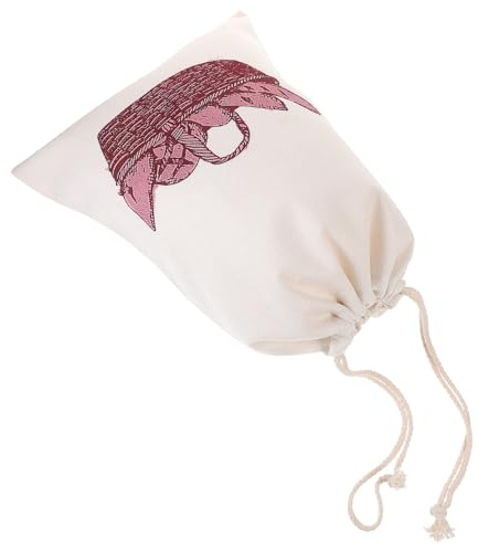 VALICLUD Bolsa de Pan de Lino Reutilizable Cordón para Colgar, Organizador de Almacenamiento Beige Adecuado para Dormitorios y Baños