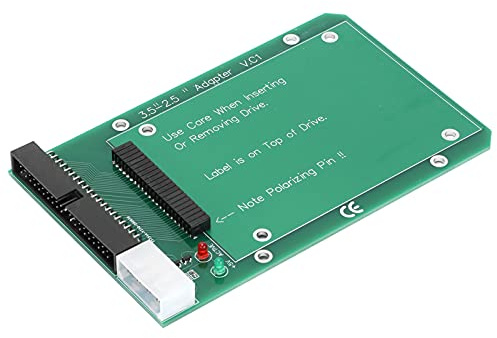 Cuifati IDE Till PATA-adapter 3,5-tums 44-stifts 40-stifts Portkonverteringskort för 2,5-tums Bärbar Hårddisk Till Stationär Dator med Anti-backinsert-design och LED-indikator