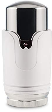 VILSTEIN Thermostatkopf, Thermostatventil für Bad-Heizkörper, Ventilaufsatz, Weiß