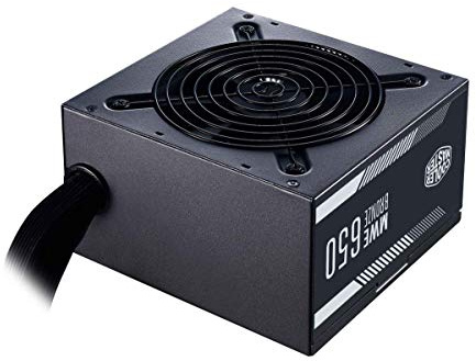 Cooler Master MWE 650 Bronze V2, PC-Netzteil (EU-Stecker), 80 Plus Bronze, 650 Watt Netzteil mit temperaturempfindlichen HDB-Lüfter, DC-DC + LLC-Schaltung mit + 12V-Schiene, Nicht modular