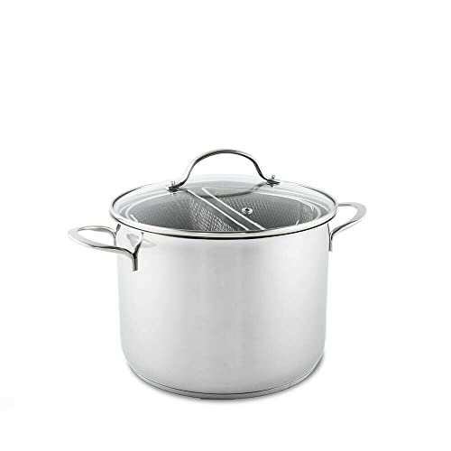 Bialetti Pentola con Doppio Cestello Linea Speciali Acciaio 22cm