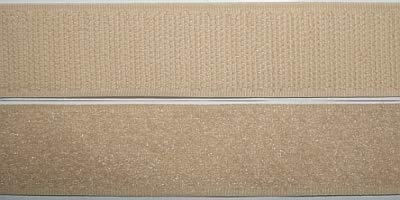 Jajasio Klettband selbstklebend Extra Stark, 20 mm, beige #02 3 Meter, selbstklebendes Klettband