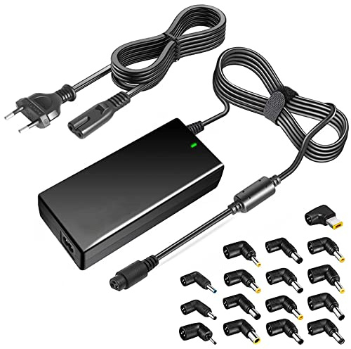 Netzteil 90W für Laptop Ladekabel Power Adapter, kompatibel mit Computer LCD Monitor Soundbar Lautsprecher Zubehör Stromkabel. Wechselstrom 100V –240V zu Gleichstrom 15V 18,5V 19V 19,5V 20V.