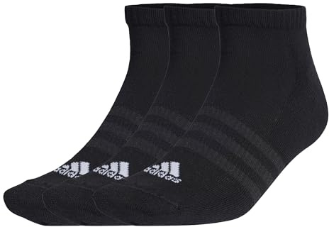 adidas 6 Paar Sportswear Low Cut Sneaker Socken Unisex Kurzsocke, Farbe:Black, Socken & Strümpfe:43-45