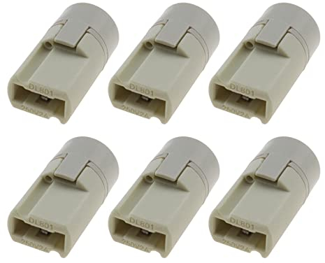eMagTech 6 portalampada G9 Keyless in ceramica alogena con copertura posteriore per lampadina G9 basi per lampada in ceramica connettore presa luce parti di montaggio