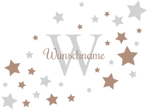 Muralo Wandtattoo Jugend, Namensschild, Buchstabe, UV-beständig - 90x60 cm | Wandsticker, Modernes Design - ideal für Kinderzimmer und Babyzimmer, für Mädchen, einfach anzubringen