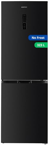 GEDTECH Réfrigérateur combiné congélateur bas 323L GCB323NFDX - No Frost - Dark inox